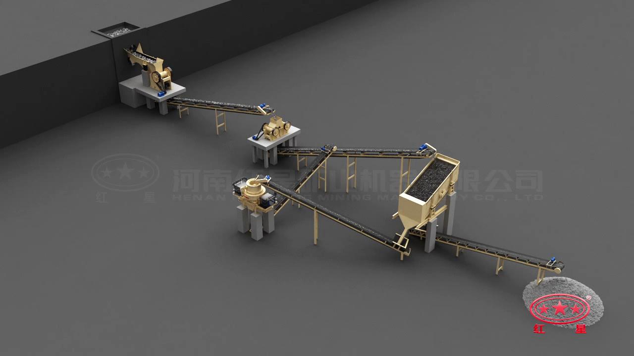 先粗、中細(xì)碎后再制砂