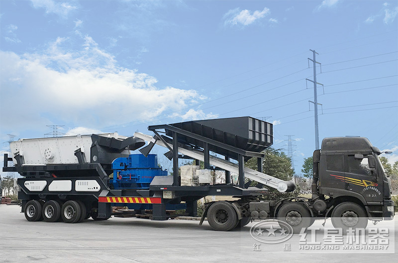 移動制砂機出廠，發(fā)往用戶所在地