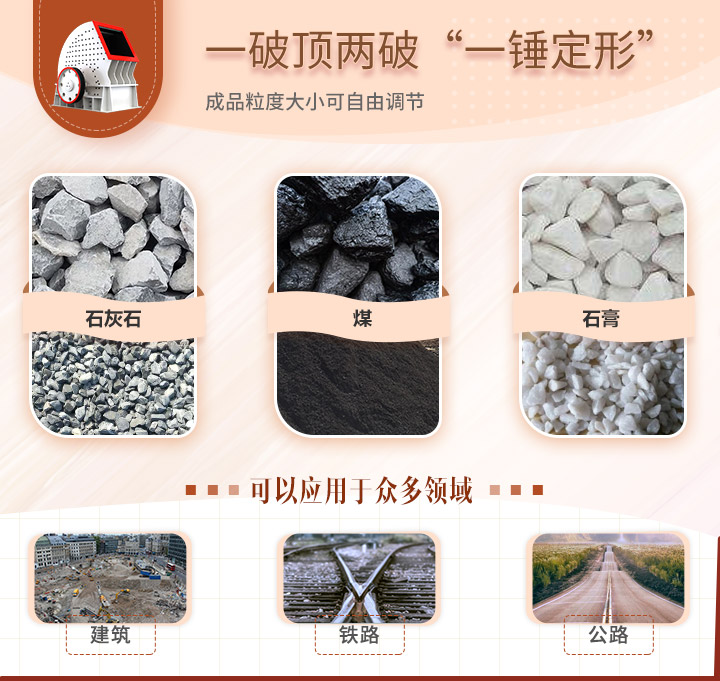 重錘式破碎機應用領(lǐng)域